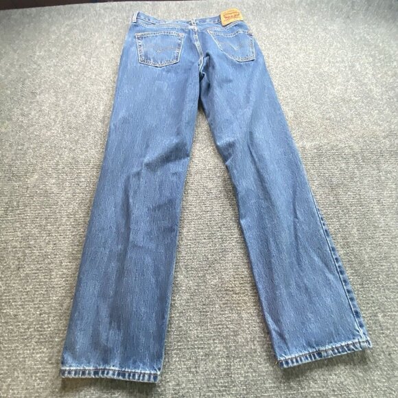 Levis 550 Jeans Mens 34x34 Blue Relax Fit Straight Workwear Demin Causal - Picture 15 of 15